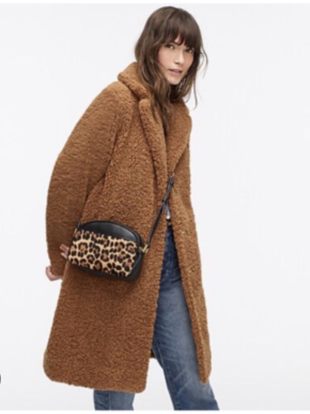 J. Crew Caramel Teddy Coat in Warm Brown